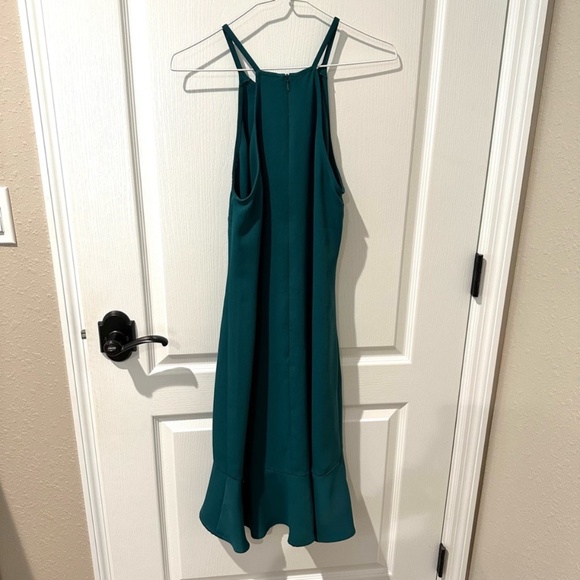 Trina Turk Emerald Green Zosia High Low Halter Dress Sz S - Picture 7 of 7